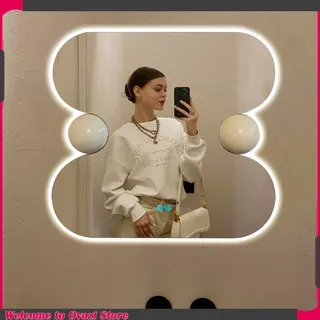 Miroir d'accent Led Design de luxe nordique salon économiser de…
