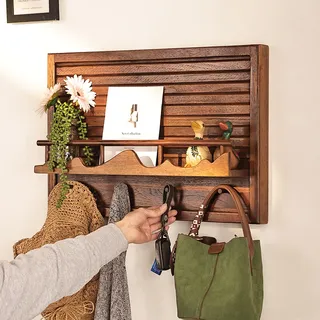 Boîte de compteur électrique décorative en bois