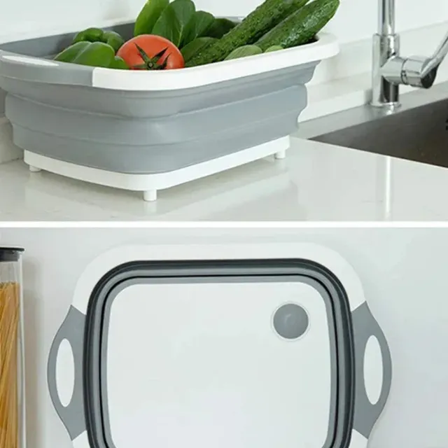 1/2 pièces ménage pliant lavabo Portable évier pied seau… – vue 7