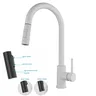 Pulvérisateur robinet cuisine blanc mitigeur arc haut… – vue 6