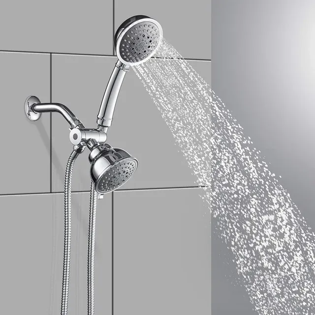 Système de pomme de douche double combiné de luxe – vue 3