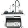 Évier de cuisine cascade en acier inoxydable 304 – vue 2