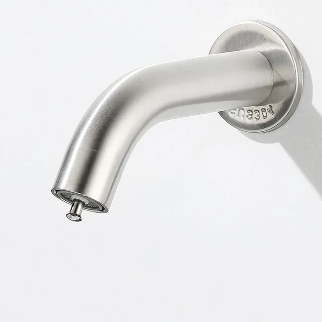 Robinet Mural Lavabo Acier Inoxydable Brossé Nickel… – vue 5