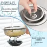 Filtre d'évier de cuisine en acier inoxydable – vue 3