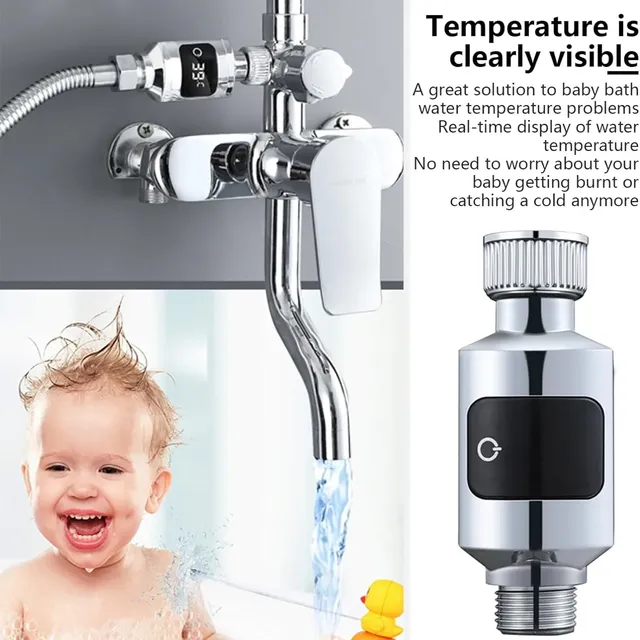 Pyromètre de douche numérique LED – vue 5