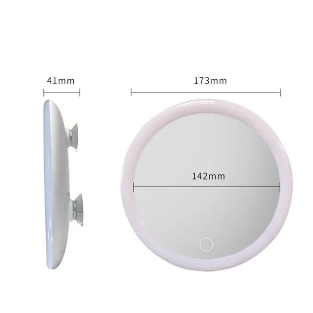 Miroir maquillage grossissant dix fois lumière anneau… – vue 6