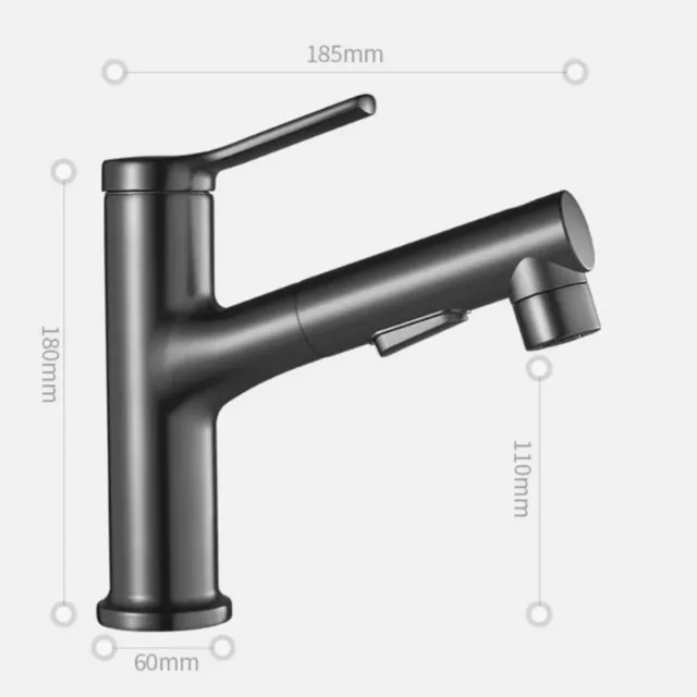 Mitigeur lavabo monocommande douchette extractible… – vue 6