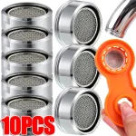 Aérateur de robinet de remplacement, économie d&rsquo;eau, filetage en laiton, Kits de buses de barboteur, pièces d&rsquo;adaptateur de robinet, accessoires de salle de bains, 10/1 pièce