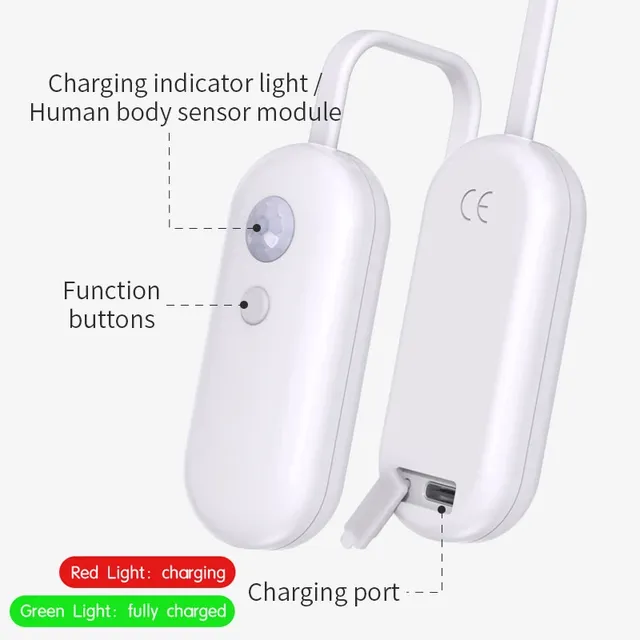 Lampe toilette détecteur mouvement automatique nocturne… – vue 3