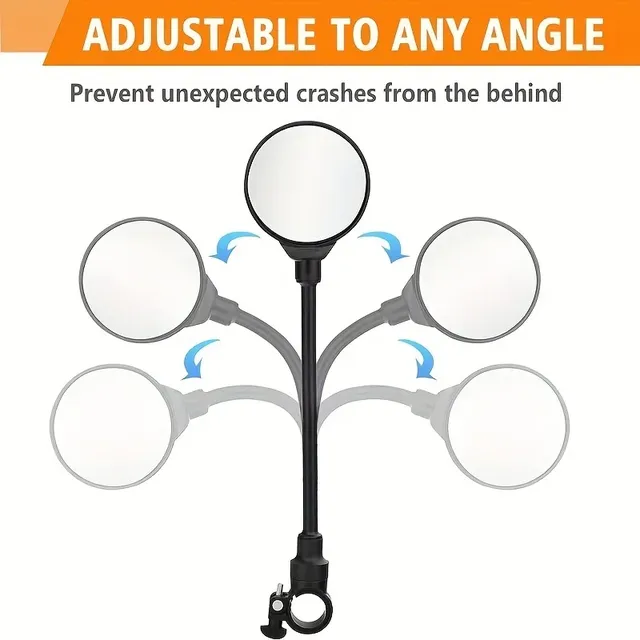 1 pièces miroir de vélo guidon de vélo rétroviseur… – vue 3