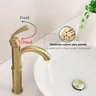 Robinets de lavabo en or brossé – vue 5