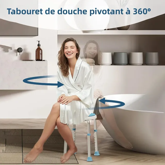 Siège rotatif rond pivotant rembourré antidérapant… – vue 4