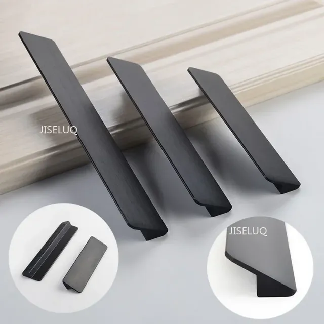 Poignée meuble cuisine moderne métal aluminium or brossé… – vue 6