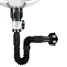 Siphon évier flexible accordéon ABS PVC noir…