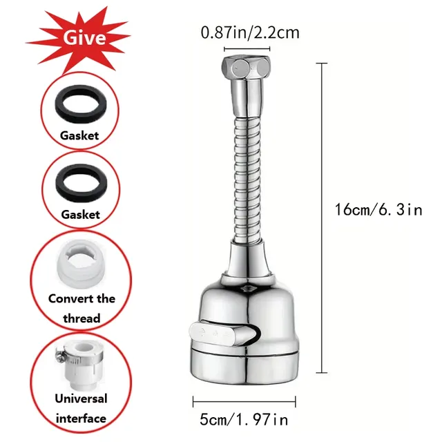Rallonge robinet pivotante rotative universelle… – vue 2