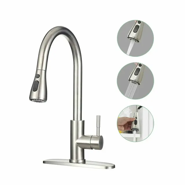 Robinets de cuisine en acier inoxydable 304