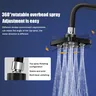 Pommeau de douche carré haute pression – vue 2