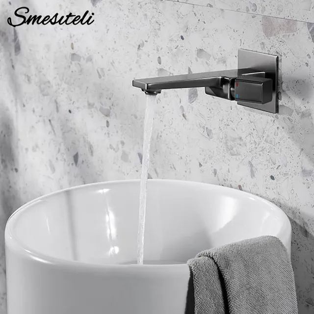 Robinet de salle de bains en bronze/noir/or… – vue 2