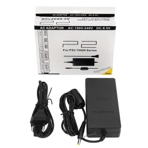 Nouvelle alimentation pour PS2, adaptateur secteur de remplacement, câble de chargeur 100-240V DC 8.5V pour Console PS2 Slim 70000, prise ue/prise américaine