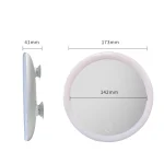 Miroir grossissant 10X avec miroir de maquillage léger avec lumières miroir grossissant LED Compact pour salle de bain, chambre à coucher, hôtel