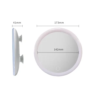 Miroir grossissant 10X avec miroir de maquillage léger avec lumières miroir grossissant LED Compact pour salle de bain, chambre à coucher, hôtel