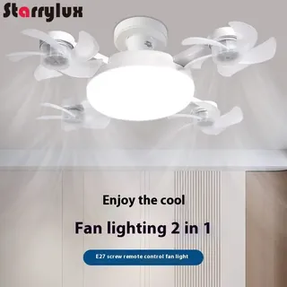Ventilateur LED intelligent et silencieux avec vis E27