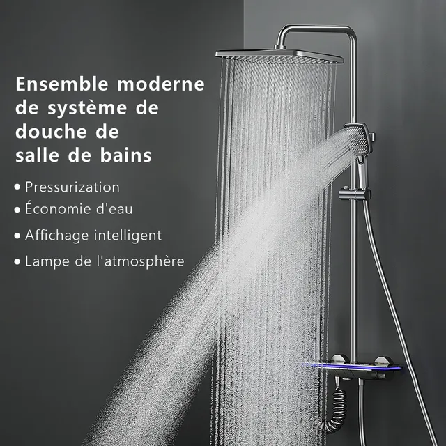 Ensemble de système de douche intelligent pour salle de… – vue 2
