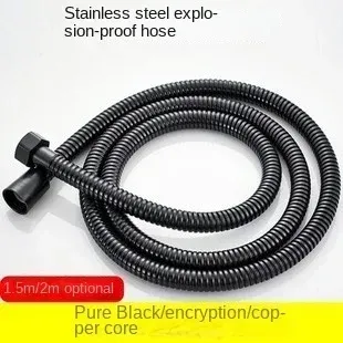 Flexible douche acier inoxydable gaine spiralée chromée… – vue 6