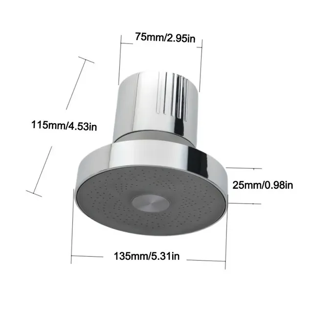 Pommeau douche filtré pressurisé grande tête pluie… – vue 6