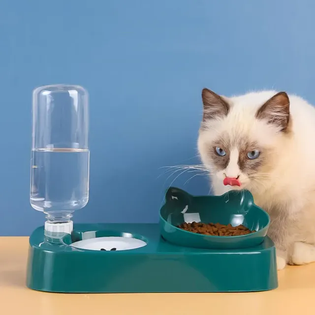Bols doubles pour chat avec support – vue 5