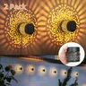1-2 Kits lanterne murale solaire en métal applique… – vue 5