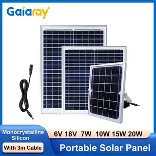 Panneau solaire en silicium monocristallin 18V 7W 10W 15W 20W