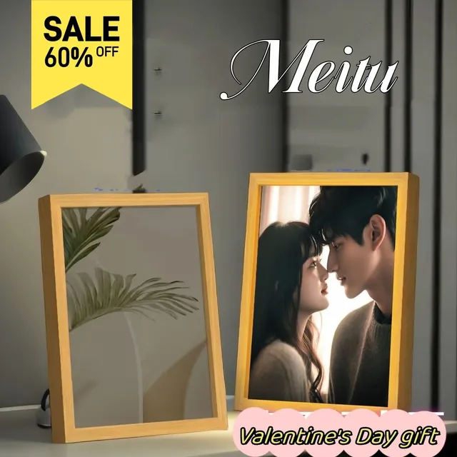 Peinture lumineuse miroir LED personnalisée – vue 2