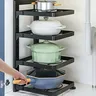 Étagère verticale quatre niveaux réglable acier revêtu… – vue 1