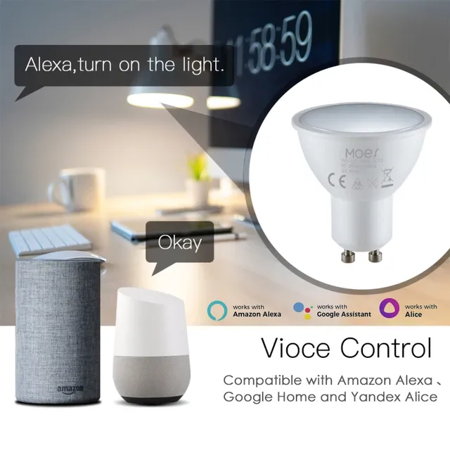 Tuya Zigbee/WIFI ampoule intelligente GU10/GU5.3/MR16… – vue 3