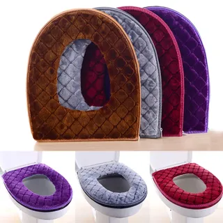 Coussin de siège de toilette en velours