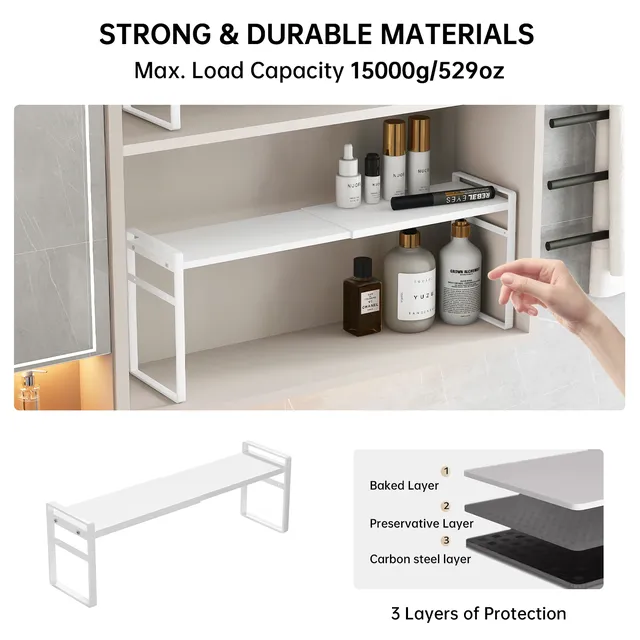Boîte de rangement pour armoire à miroir de salle de bain – vue 4