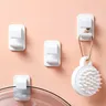 Crochets adhésifs muraux salle bain plastique blanc… – vue 5