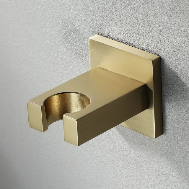 Base de douche murale chromée noir or – vue 2