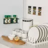 Support mural pots épices réglable modulable compact peu… – vue 3