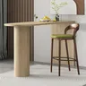 Tabouret de Bar en bois avec dossier – vue 2