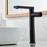 Robinet mitigeur de lavabo de salle de bains poli noir… – vue 2