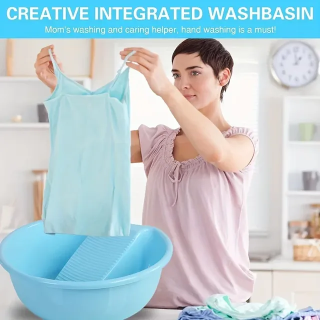 Bassine lavage portable antidérapant planche intégrée… – vue 6