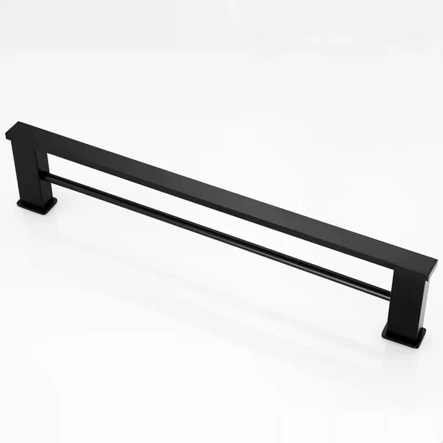 Porte serviettes mural noir mat alliage aluminium… – vue 2