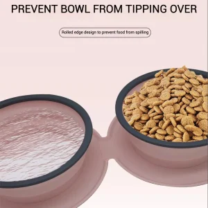 Bol pliable en Silicone pour chien, marche en plein air, Portable, voyage, Double bol, Anti-étouffement, alimentation lente, arc télescopique pour chien Bol pliable en Silicone pour chien, marche en plein air, Portable, voyage, Double bol, Anti-étouffement, alimentation lente, arc télescopique pour chien