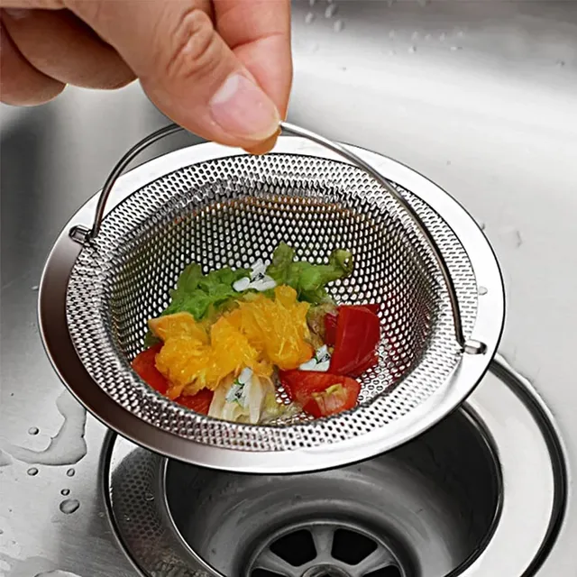 Filtre d'évier de cuisine en acier inoxydable