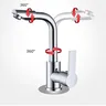 360 ° Robinet de lavabo rotatif cuisine et salle de bains – vue 5