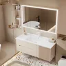 Lavabo bois salle de bain armoire tiroirs Design… – vue 3