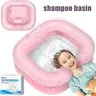 Lavabo gonflable en PVC pour le lavage des cheveux au lit – vue 1