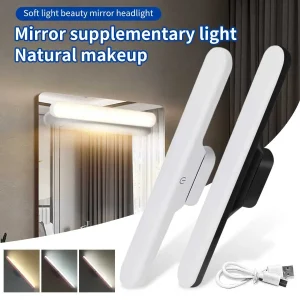 LED maquillage lumière Rechargeable magnétique Protection des yeux miroir lampe tactile appliques murales 30CM pour Selfie garde-robe salle de bain éclairage LED maquillage lumière Rechargeable magnétique Protection des yeux miroir lampe tactile appliques murales 30CM pour Selfie garde-robe salle de bain éclairage